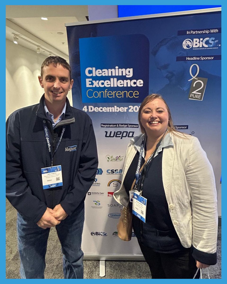 vanguardcleanuk's tweet photo. Just last week, two of our esteemed Vanguard colleagues were in attendance for the annual Cleaning Excellence Conference. Here's to a bright and prosperous future in professional cleaning! 🌠

#CleaningExcellence #VangaurdCleaning #CleaningConference #Cleaning #Learning https://t.co/thcMJRp6Kr