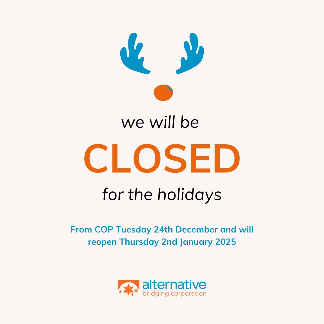 ABC_Bridging's tweet photo. Jingle bells, Jingle bells, completing deals away.
Oh what fun it is to have completions by the holiday-ay 🥳
Just to let you know that our offices will be closed over the festive period. Thank you for all your support and business over the past year!
#AlternativeFinance https://t.co/UBbuLUOZYZ