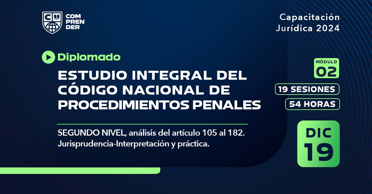 En este diplomado se estudiará individualmente cada una de las partes en el proceso, las obligaciones y funciones jurisdiccionales que contempla el código nacional formas de conducción a proceso medidas cautelares.