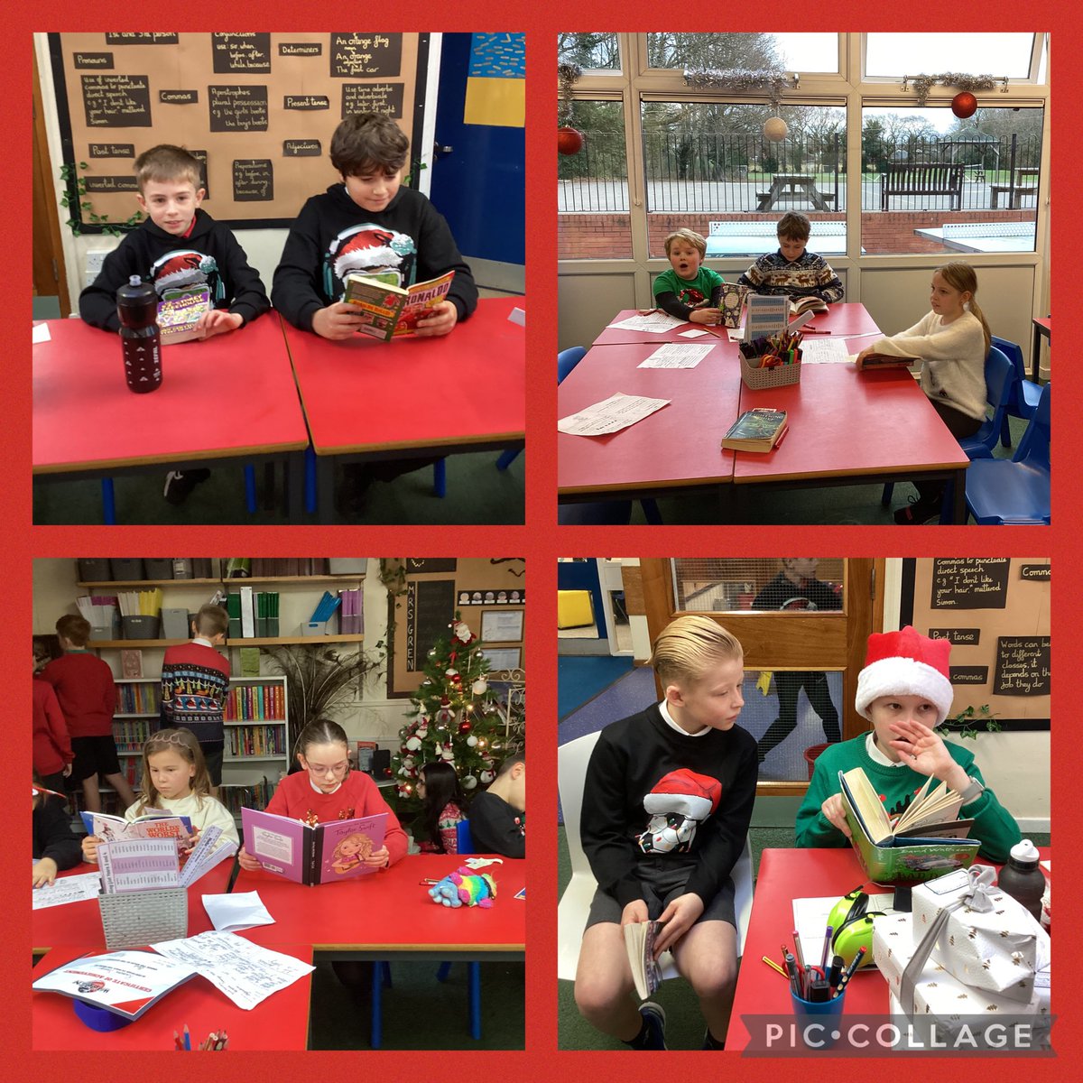 Y4Auckley's tweet photo. @AuckleyY6 and Y4 are sharing, reading and discussing books together. 
#readingforpleasure #Reading #shareabook https://t.co/S3B1w1Yhx7