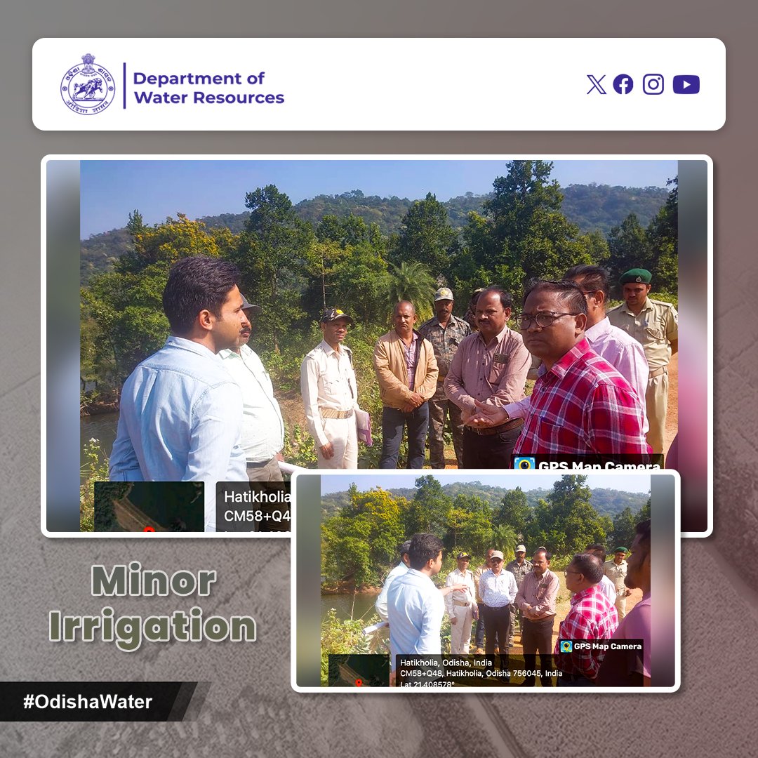 OdishaWater's tweet photo. DFO Balasore, SE MI Divn. Balasore, along with AEE, AE, and forest officials, visited #SindhuaMIP to address forest-related issues. #OdishaWater #MinorIrrigation #CollaborationForProgress @CMO_Odisha @DC_Odisha @_anugarg @IPR_Odisha @OIIPCRA_OCTDMS @OLICLTD @ltd_occ @CE_Megalift https://t.co/bXAdHROatl