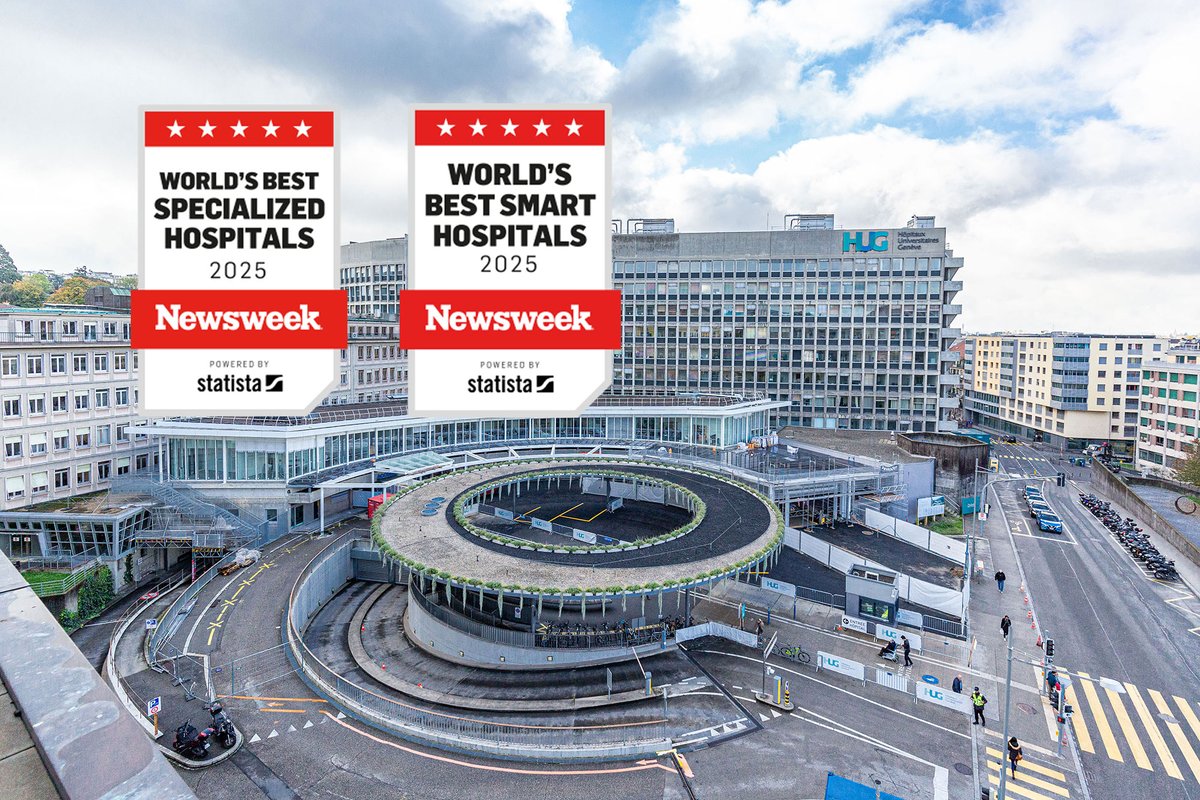 Les HUG grimpent dans le classement <a href="/Newsweek/">Newsweek</a> des meilleurs hôpitaux spécialisés et des meilleurs hôpitaux innovants pour l’utilisation des technologies numériques: hug.ch/actualite/prog…
#innovation #santé #médecine #hôpital