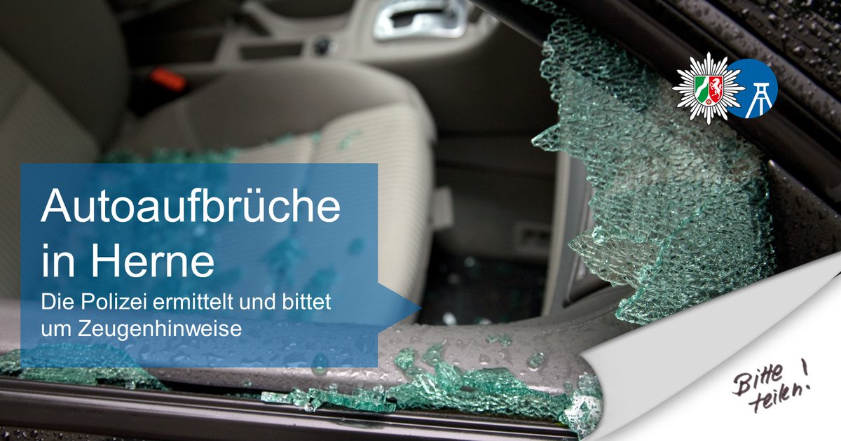 polizei_nrw_bo's tweet photo. Mehrere Autos sind Anfang der Woche im #Herner Stadtgebiet aufgebrochen worden. Die Polizei ermittelt und bittet um Hinweise.
Zur Pressemeldung: https://t.co/cdj0m7Ddp4 https://t.co/fl2cdgdFab