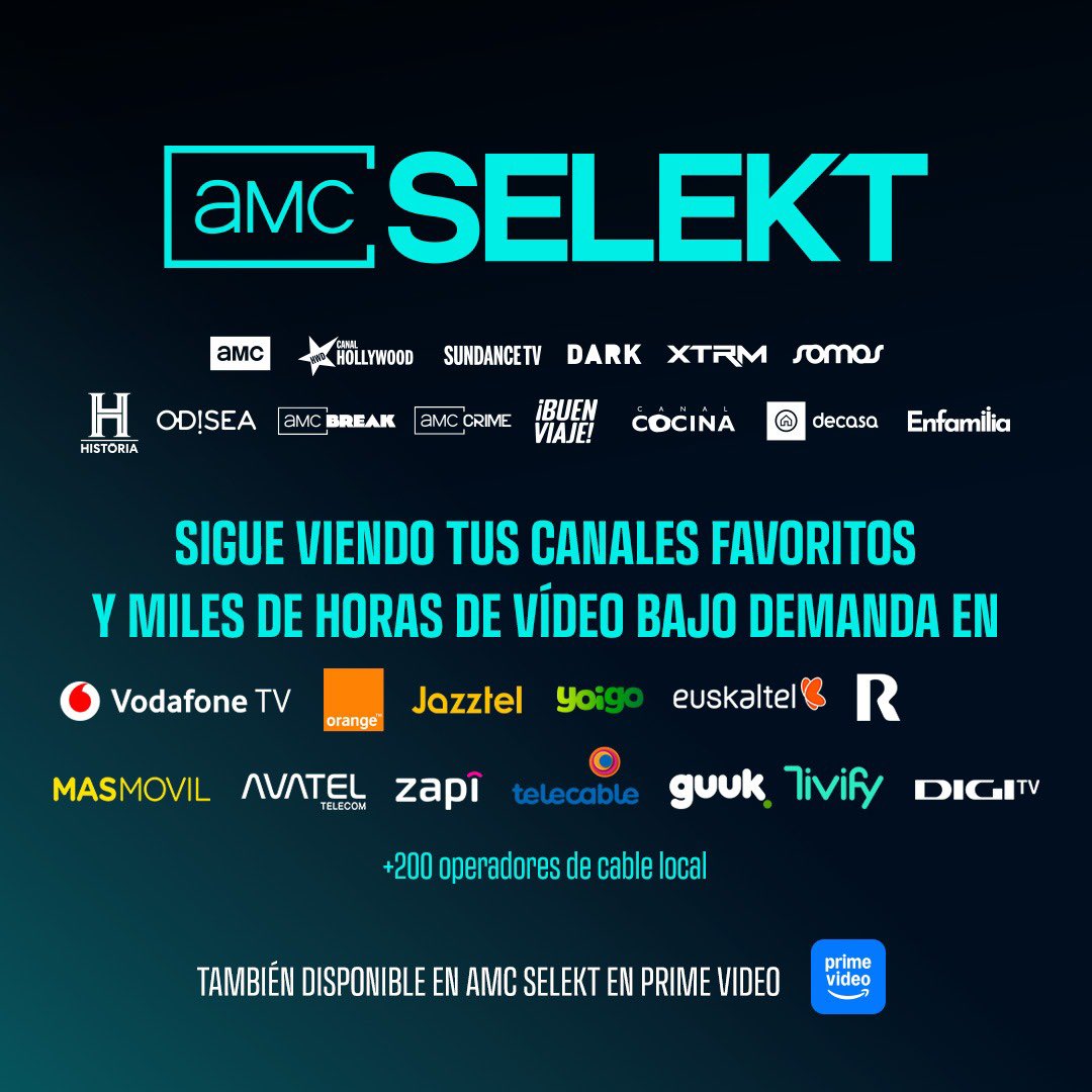 AMCNetworks_ES's tweet image. Por causas ajenas a AMC Networks, los abonados de Movistar pierden 14 canales y  miles de  horas de los mejores contenidos temáticos  bajo demanda a  partir del 1 de enero. 
 
Sigue viéndonos en todos los demás operadores o suscríbete a AMC SELEKT en Prime Video.
