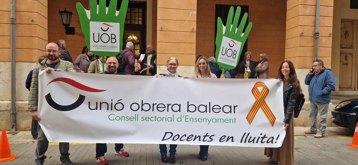 COMUNICAT DE PREMSA

Unió Obrera Balear contra el feixisme

Llegeix-lo!: uob.cat/ensenyament/20…