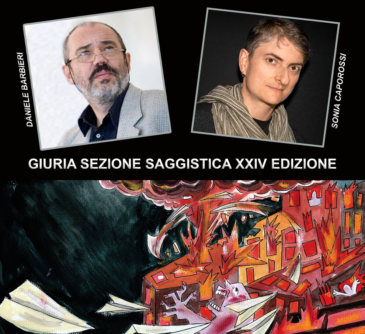 Avete tempo fino al 31 Gennaio 2025 per iscrivervi alla sezione NARRATIVA-SAGGISTICA della XXIV edizione. 
 
1.000€ il contributo per pubblicazione e/o promozione destinato al vincitore.    
 
In Giuria Daniele Barbieri, Sonia Caporossi e Chiara Martinelli (vincitrice nel 2024).