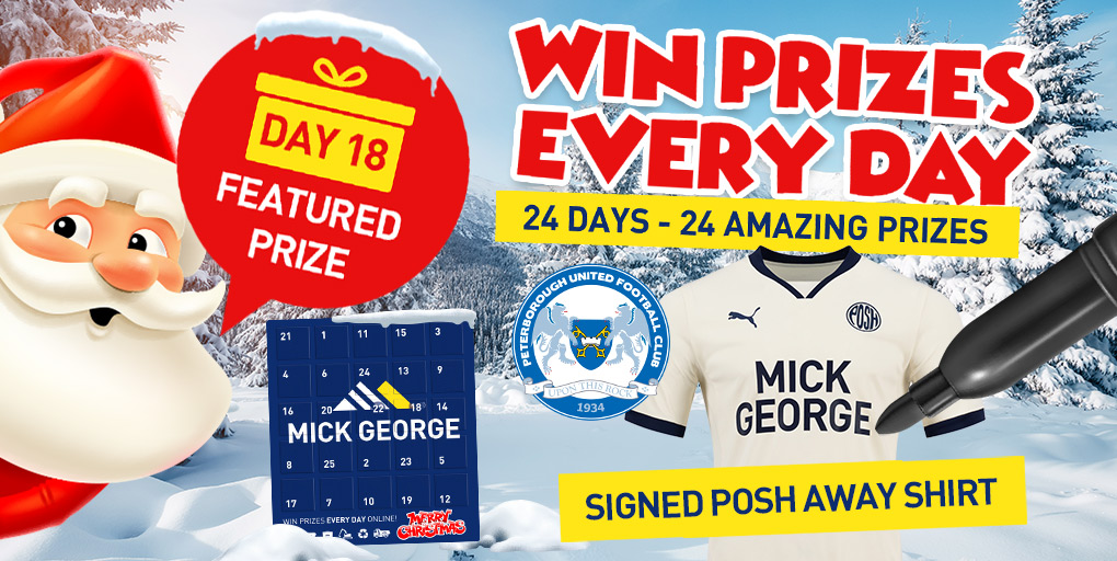 mickgeorgeltd's tweet photo. 👏Day 18 of our Advent Giveaway has arrived! 

⚽This one's for you, @ThePosh fans!

🤞For your chance to WIN a signed Posh Away Shirt..

✅Like / share this post

☑️Follow us (must be following to win) 

✅Enter here: https://t.co/yt3SLaKNfR https://t.co/wbSspOuw2I