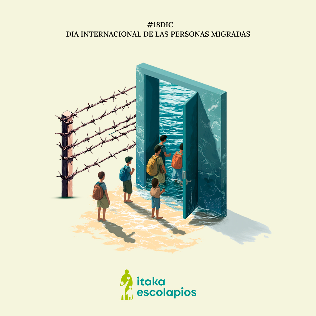 itakaescolapios's tweet photo. 18 DE DICIEMBRE: DÍA INTERNACIONAL DE LAS PERSONAS MIGRADAS
Desde Itaka-Escolapios nos comprometemos a seguir profundizando en nuestros programas de acogida, alfabetización, acompañamiento y apoyo de las personas migrantes, así como a crecer en sensibilidad. https://t.co/Dd8mGPDC0U