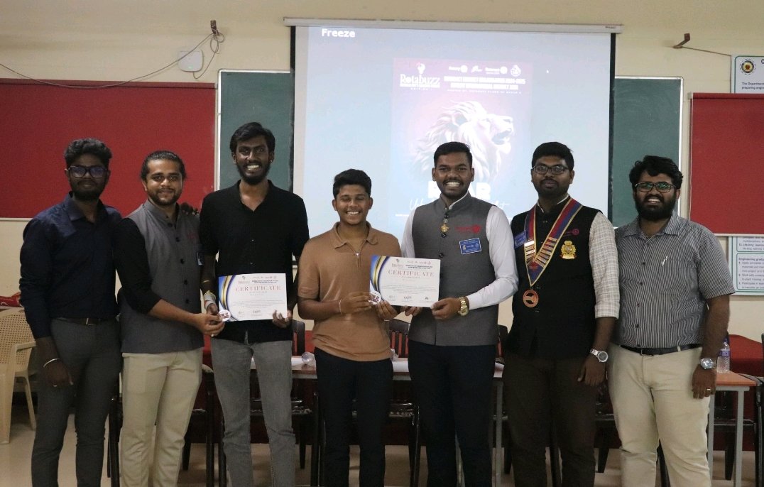 rotaract3201's tweet photo. The first edition of Rotabuzz, a unique quizzing forum for Rotaractors, took place on August 28, 2024, at CIT, hosted by the Rotaract Clubs of Group 2. 

#ROAR #Coimbatore #Rotaract3201 #PeopleOfAction https://t.co/2bowBhAQwC