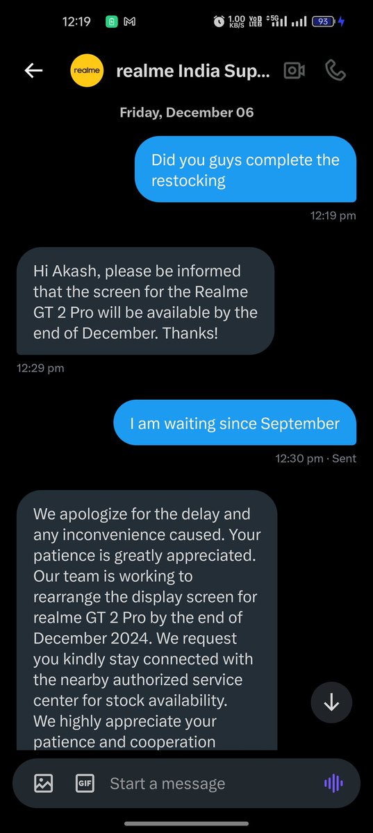 AkashBa58's tweet photo. @realmecareIN Story continues part 2. The current state of myRealelme GT 2pro the Flagship device of @realmeIndia @realmecareIN @realmeglobal . Please see your flagship device how efficient it has become after the software updates. And only customers are suffering from this. https://t.co/6zoujRS2ji
