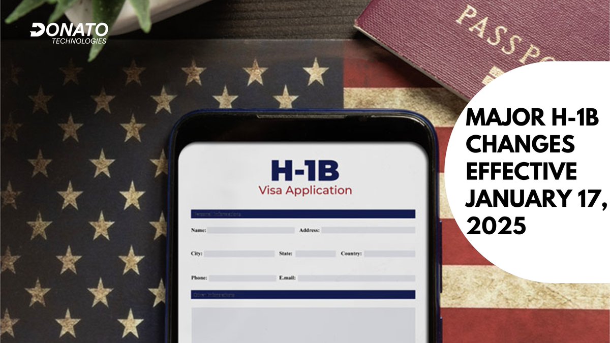 donatotech's tweet photo. 📢 Attention H-1B Visa Holders! 🇺🇸
Major H-1B changes are coming into effect January 17, 2025! 🗓️
✅ Stay informed
✅ Plan ahead
✅ Secure your future
#H1B #VisaUpdates #ImmigrationNews #USVisa #H1BChanges https://t.co/xIMfJtSZWZ