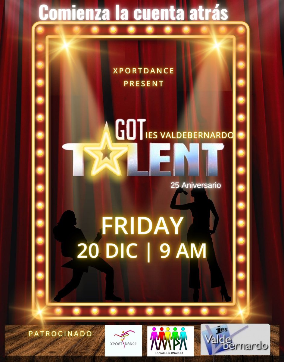 Una año más. Vuelvo con el Got talent. Deseando ver a los jóvenes artistas. Quien ganará? #gotalent #xportdance #finclases