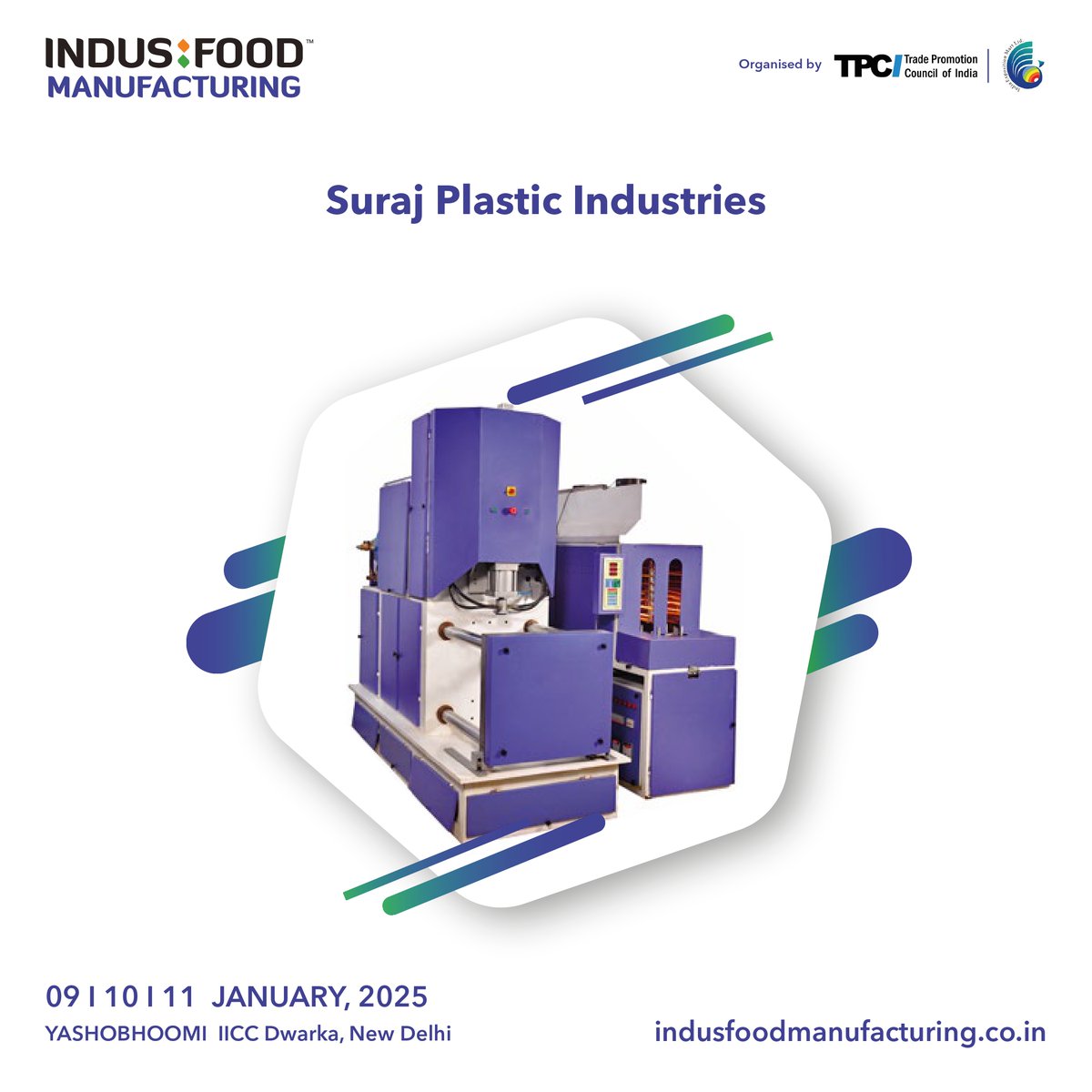indusfood_mfg's tweet image. Indusfood Manufacturing 2025 welcomes Suraj Plastic Industries! Since 1982, they've led in blow moulding &amp;amp; engineering plastics. Now pioneers in PET preform machines, serving top brands like Yamaha &amp;amp; HCL.

#IndusfoodManufacturing2025 | #PlasticManufacturing | #IndustryPioneers