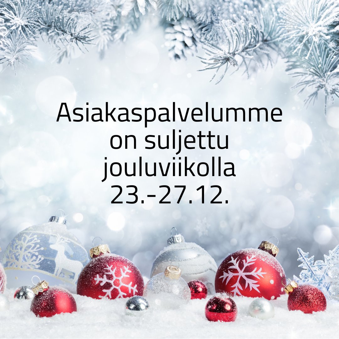 Jouluviikolla 23.–27.12.2024 asiakaspalvelumme on suljettu (palvelupisteet, puhelin, chat). 

Monet asiat voit hoitaa verkossa: tutki kiinteistö- tai huoneistotietoja, osta todistuksia tai hae kiinteistön luovutuksia. 
maanmittauslaitos.fi/palvelutiedott…