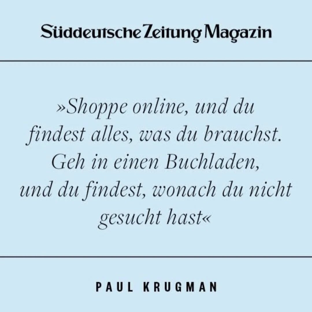 Julian Zündorf | Literaturblog (@_lectorinfabula) on Twitter photo Die Buchläden, die das bieten, gibt es so gut wie nicht mehr.
Inzwischen findet man in Buchläden nur noch das Erwartbare, das Aktuelle und stark Nachgefragte.
Außerdem Kaffeebecher und Duftkerzen. Die Buchläden, die das bieten, gibt es so gut wie nicht mehr.
Inzwischen findet man in Buchläden nur noch das Erwartbare, das Aktuelle und stark Nachgefragte.
Außerdem Kaffeebecher und Duftkerzen.