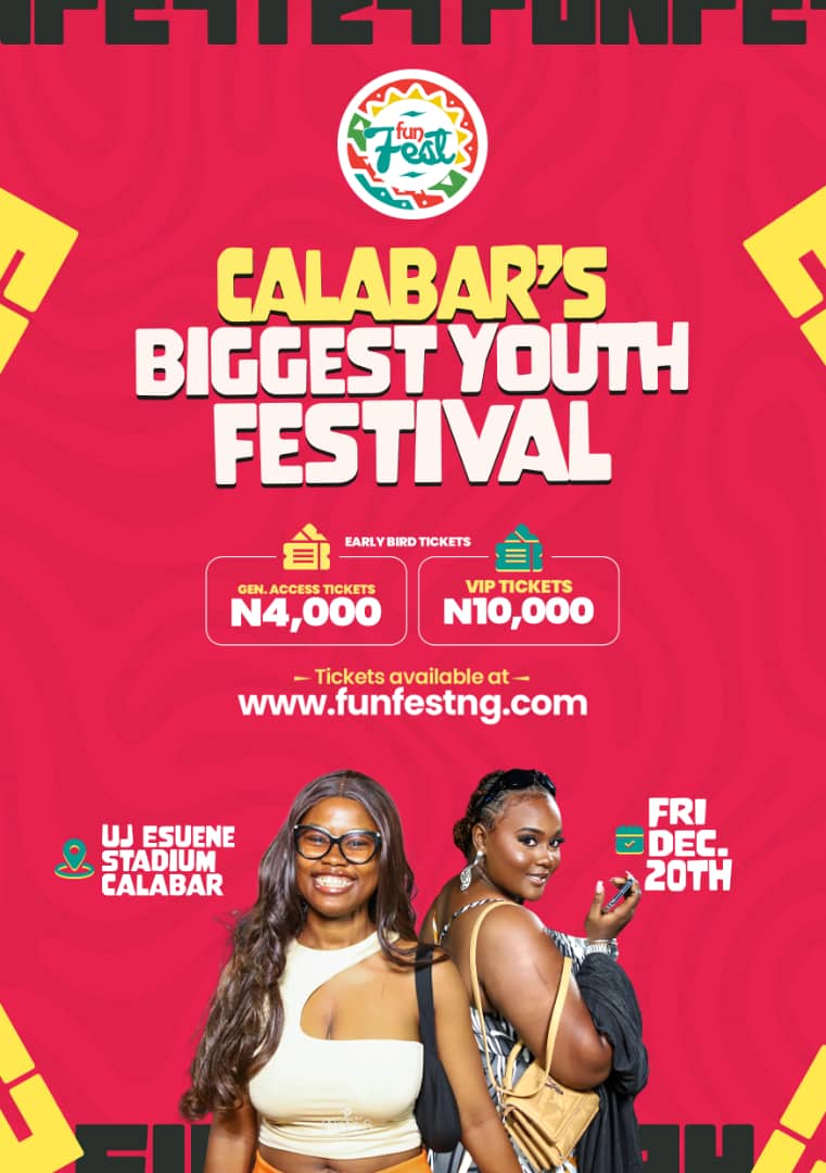 Friday 20th December we outside for a good time!!!

Mention a cross river artist you would love to see and you might just win a ticket 🎫

#FunFestJaiye24