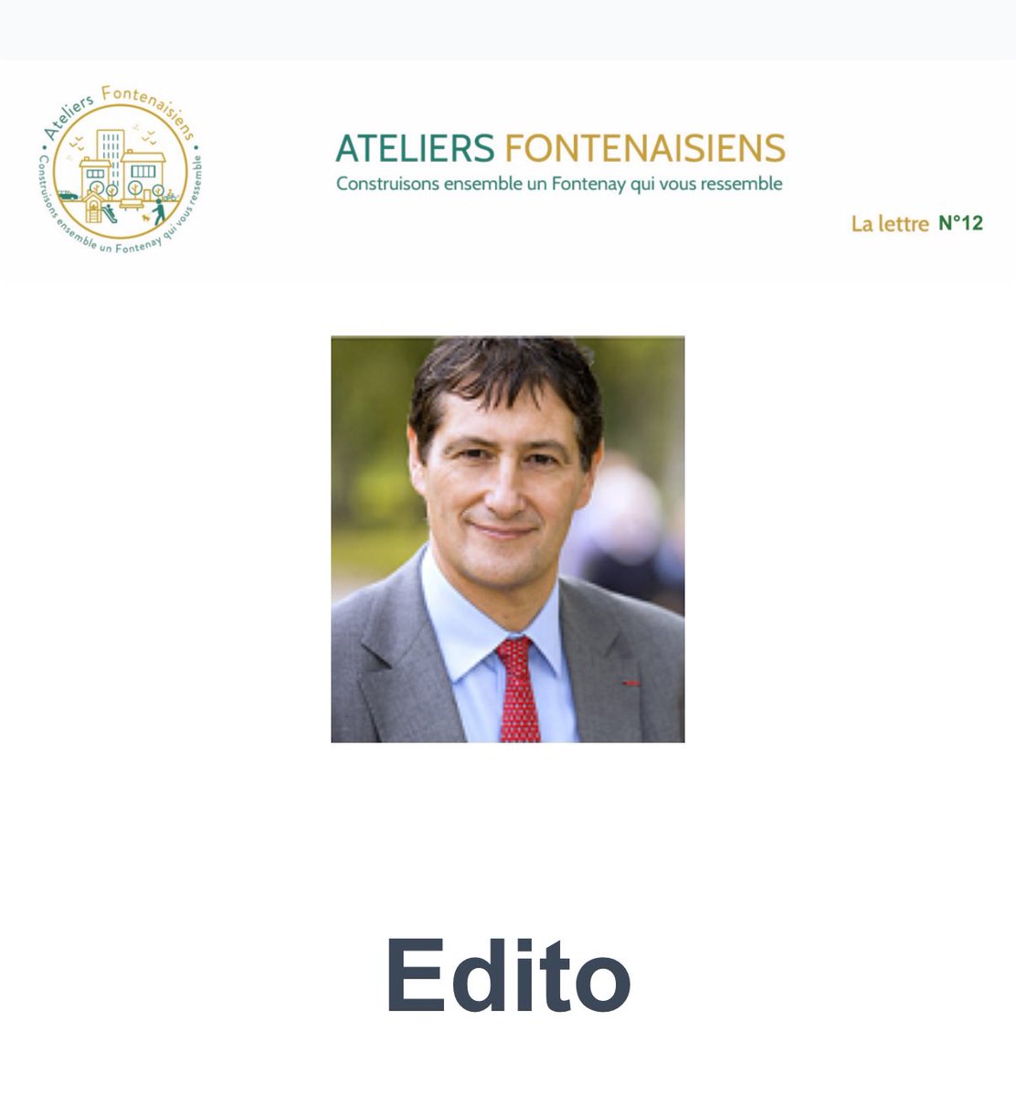 #lettre #democratie
Découvrez l’éditorial du numéro 12 de la lettre des Ateliers Fontenaisiens pour une information citoyenne sur la ville de <a href="/fontenay92/">Fontenay-aux-Roses</a> 

Pour la recevoir par mel, écrivez nous à 

ateliersfontenaisiens.far@gmail.com

ateliersfontenaisiens.fr/editorial-du-d…