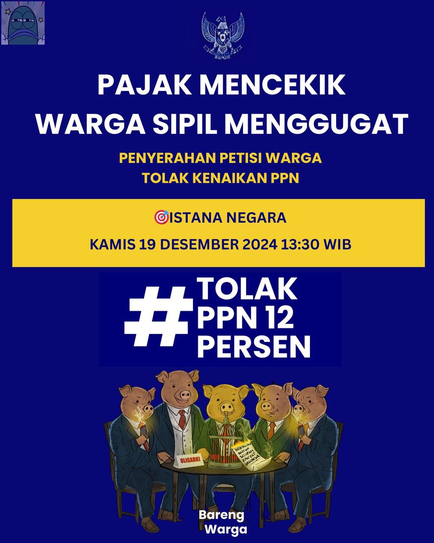 💚 tolong sebar berita ini sebanyak mungkin. besok kita turun ke istana!!!