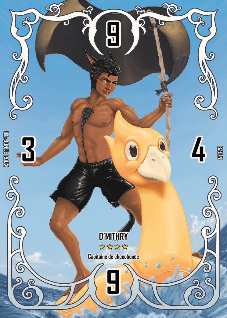OffVierasmag's tweet photo. La 29ème carte n'est autre que le grand capitaine de chocobouée, intransigeant sur ses vacances au soleil: D'mithry!
Illustration de @Jon_Le_Roux https://t.co/hCbSsKvnwh