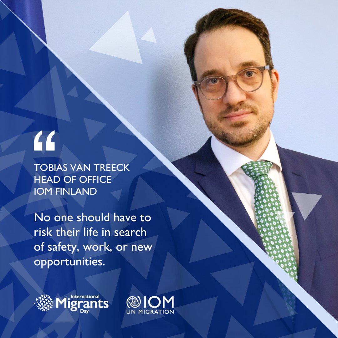 Happy International Migrants Day! #IMD #EveryStep 

Our Head of Office, Tobias van Treeck, explains how #regular pathways offer essential solutions for both humanitarian and economic challenges in Finland 🇫🇮and beyond. 👉 iom.fi/imd