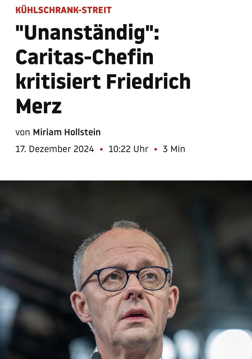 katdro's tweet photo. Friedrich Merz macht sich zum wiederholten Mal über die Lebenssituationen von Menschen mit geringem Einkommen lustig. 

Zuletzt in der Debatte zur Vertrauensfrage im Bundestag.

Unanständig nennt das die Chefin der Caritas. Ich kann ihr da nur zustimmen!

https://t.co/BGbJWK9nIS https://t.co/IcM9fuq99y