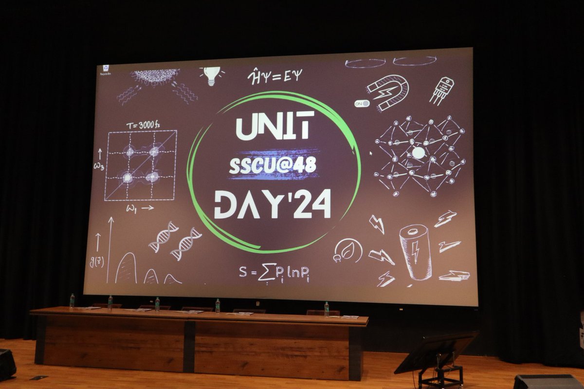 Atandrita Bhattacharyya (@atandritab) on Twitter photo A really exciting unit day.
I thank the dept <a href="/_SSCU_IISc/">Solid State and Structural Chemistry Unit</a> for giving me the opportunity to talk about our work on the role of anisotropic quantum beats in Singlet Exciton Fission. I am honoured to receive the oral presentation prize. Thanks <a href="/softpolaron/">Vivek Tiwari</a> for the guidance. A really exciting unit day.
I thank the dept <a href="/_SSCU_IISc/">Solid State and Structural Chemistry Unit</a> for giving me the opportunity to talk about our work on the role of anisotropic quantum beats in Singlet Exciton Fission. I am honoured to receive the oral presentation prize. Thanks <a href="/softpolaron/">Vivek Tiwari</a> for the guidance.