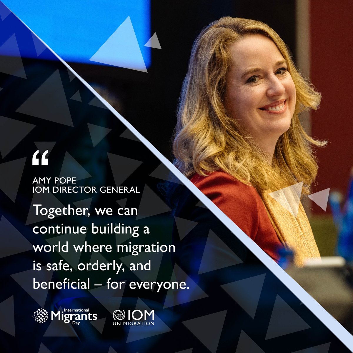 Today is International Migrants Day!

As we celebrate the stories and spirit of migrants, we remind ourselves of their invaluable contributions to uplift communities and economies.

Today and every day, we stand with migrants at #EveryStep of their journeys.