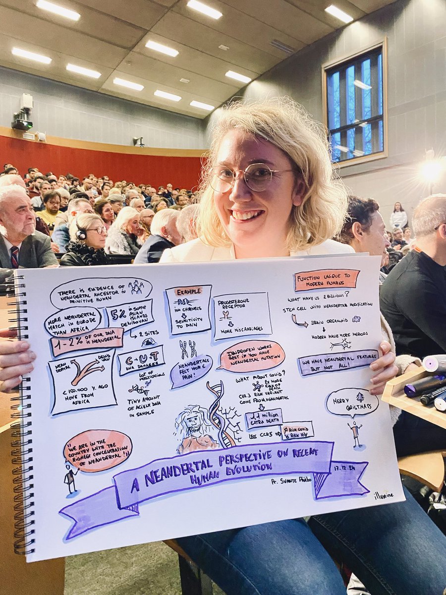 Illumine: Scientific illustration by a scientist (@adeline_deward) on Twitter photo How to finish this incredible year on top? 🚀
Yesterday, I live-sketched the conference of a… Nobel Prize winner! 🏅🤯
Huge thanks to Uliege for this honor and to Prof. Svante PÄÄBO (<a href="/norrlandssalt/">Svante Pääbo</a> ) for his groundbreaking work on ancient DNA and human evolution. What a day! 🤩 How to finish this incredible year on top? 🚀
Yesterday, I live-sketched the conference of a… Nobel Prize winner! 🏅🤯
Huge thanks to Uliege for this honor and to Prof. Svante PÄÄBO (<a href="/norrlandssalt/">Svante Pääbo</a> ) for his groundbreaking work on ancient DNA and human evolution. What a day! 🤩