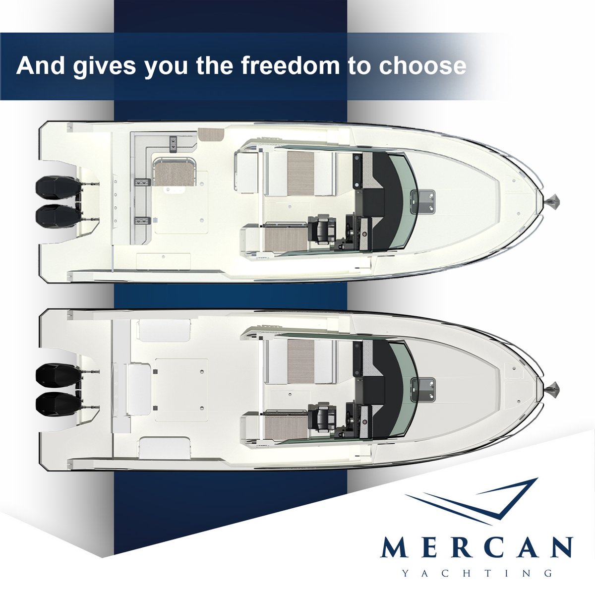 mercanyachting's tweet photo. At 39 feet scale, the Petra SF-39 embodies Mercan Yachting’s vision of elegance, innovation, and performance, by featuring a seamless layout that beautifully integrates indoor and outdoor spaces to prioritise the owner’s experience. https://t.co/JG5Qj4cdpw