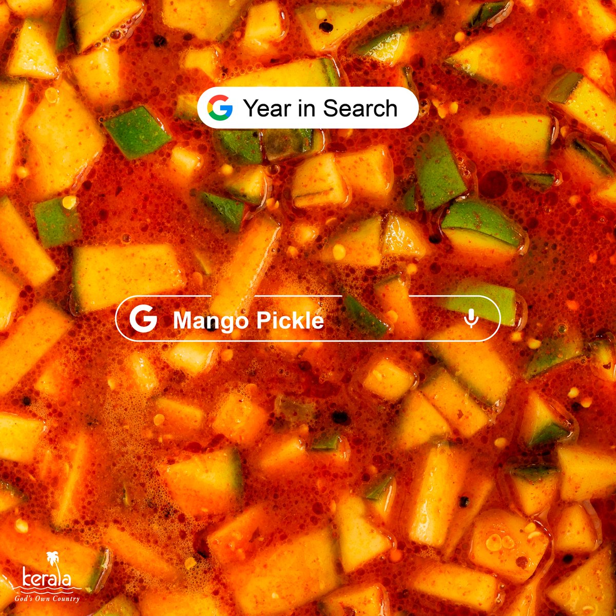 KeralaTourism's tweet photo. Kanji, chammanthi and mango pickle secure a coveted spot among India's most searched recipes on Google in 2024. For us in Kerala, it’s been a timeless love affair!

#Google #GoogleYearInSearch #KeralaTourism https://t.co/0nVvPD5M8q