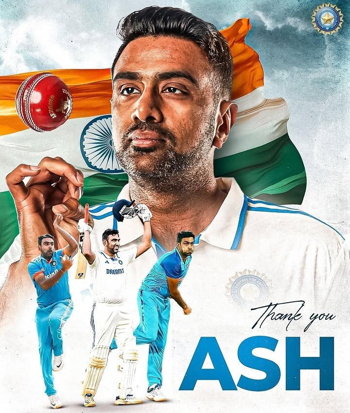 deekay4148's tweet photo. 𝙏𝙝𝙖𝙣𝙠 𝙔𝙤𝙪 𝘼𝙨𝙝𝙬𝙞𝙣 🫡

A name synonymous with mastery, wizardry, brilliance, and innovation 👏👏
The ace spinner and #TeamIndia's invaluable all-rounder announces his retirement from international cricket.
Congratulations on a legendary career, @ashwinravi99 ❤️ https://t.co/YxYlq4Uryz