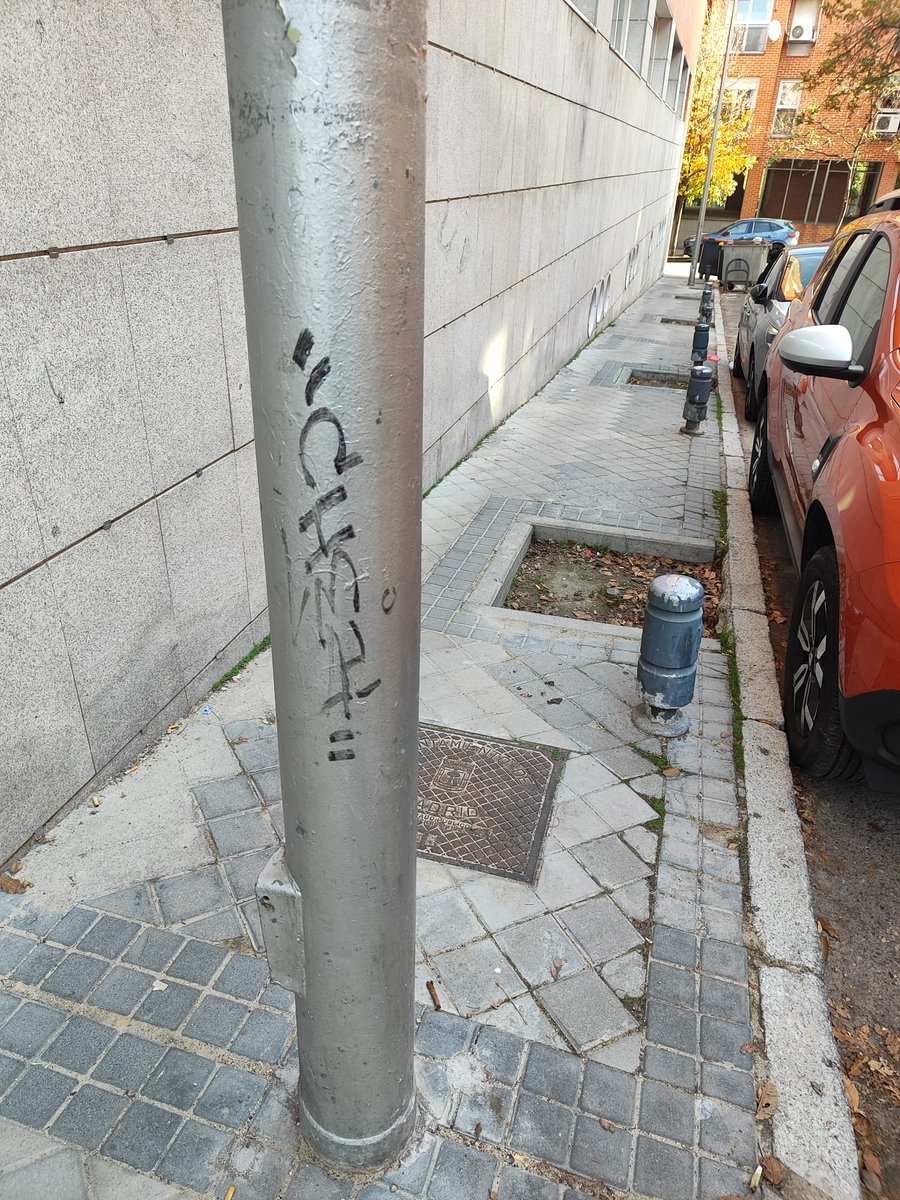 psoe_usera's tweet photo. Esto que ocurre en C/Ángelus (frente al n°1-5, junto al Centro de Salud #Almendrales) no hay por donde cogerlo.
Ni hay árboles ni se garantiza la accesibilidad en un entorno frecuentado por personas mayores.
@Lineamadrid solución a los alcorques vacíos y a la farola en el medio https://t.co/g66vEpEso6
