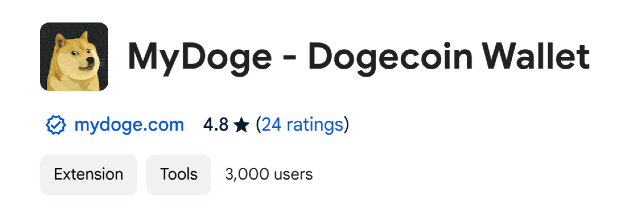 MyDogeCTO's tweet photo. Now live on Chrome! v1.3 @MyDoge including support for Dunes metaprotocol tokens 🔥 https://t.co/U0GLlSTGKT