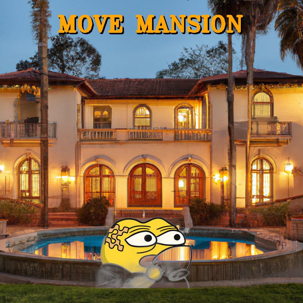 feschnitzel's tweet photo. Welcome to my Move Mansion #Gmove $MOVE @movementlabsxyz https://t.co/zIdAd9CYZR