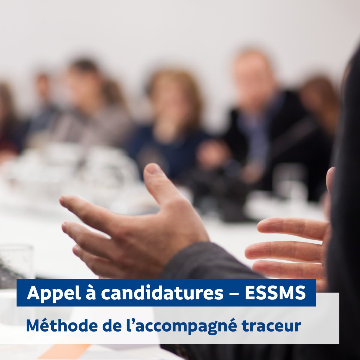 HAS_sante's tweet photo. 𝐀𝐩𝐩𝐞𝐥 𝐚̀ 𝐜𝐚𝐧𝐝𝐢𝐝𝐚𝐭𝐮𝐫𝐞𝐬 𝐄𝐒𝐒𝐌𝐒 | La HAS cherche des experts pour constituer deux groupes de travail dédiés à la méthode de l’accompagné traceur dans l’évaluation de la qualité des #ESSMS 👉 https://t.co/mMPR28mXyj @solidarite_gouv https://t.co/zVTyyOIJC6