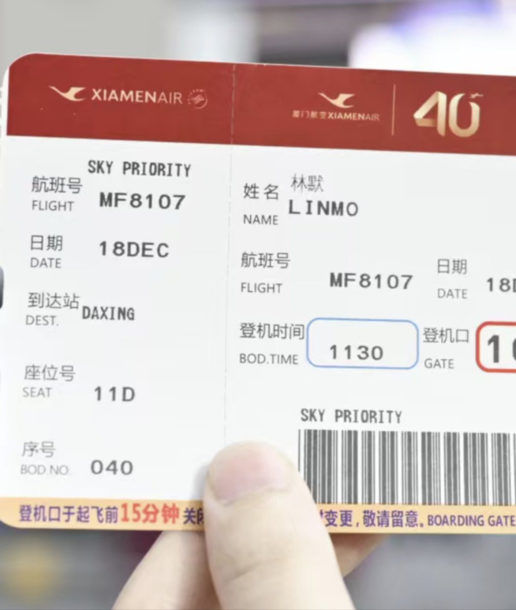 rainmmm's tweet photo. 林墨Linmo今天搭乘XiamenAir的Boeing787进行了一次旅行。她不说话，全程安静地坐着，也不需要吃喝，绝对是模范旅客。 https://t.co/xH4ohrARFv