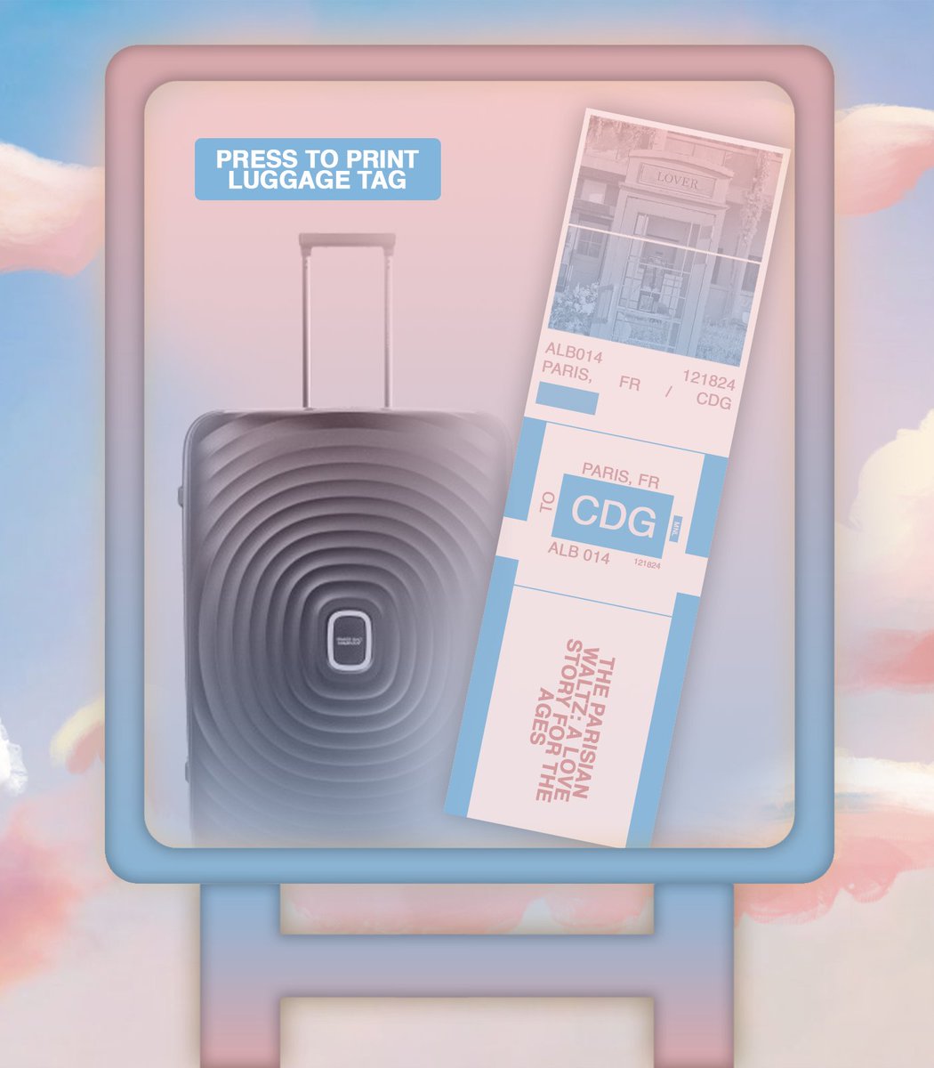 AirLiberteir's tweet image. ㅤ 

               #LIBERTÉIR
               Bag Drop Counter.

               ALB 014  ›  MNL to CDG
               PRINT  LUGGAGE  TAG

ㅤㅤ