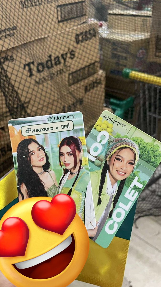 jnkprprty_'s tweet photo. WTF!! SHEEREET AKALA KO WALA NA MAABUTAN, NAABUTAN KO ANG MEKAYA KOOO PLUS COLET MY LOVE!!!  AHHHH!! NAIIYAK AKO SA KILIG! PLS THANKS TITA P @Puregold_PH @BINI_ph 😭😭😭😭😭😭 https://t.co/8L2IXuLCdE