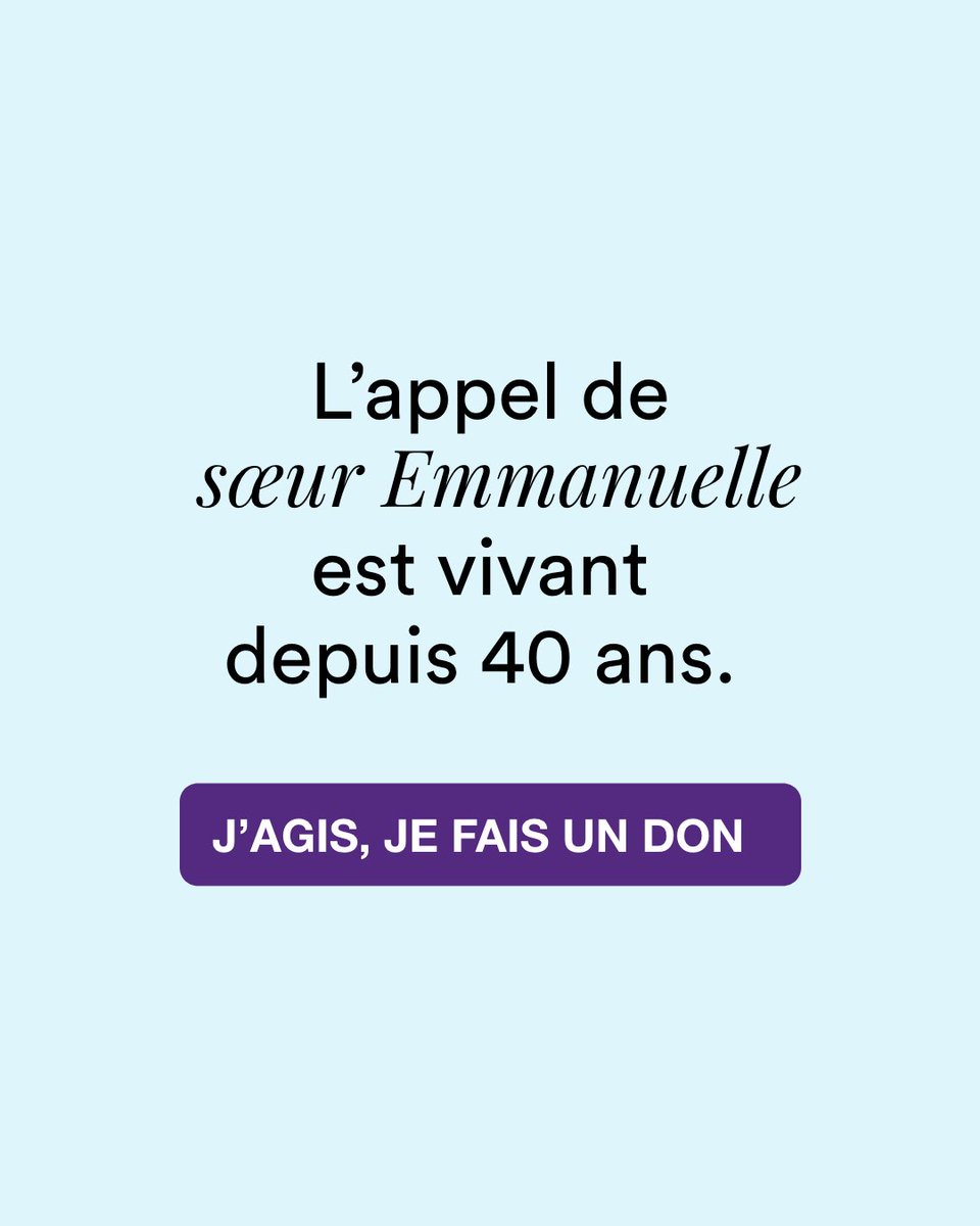 Les enfants des rues sont en danger 👧👦
Faisons perdurer le combat de sœur Emmanuelle, votre don est essentiel pour continuer cette mission !

#asmae #soutien #don #enfantsendanger #soeuremmanuelle
