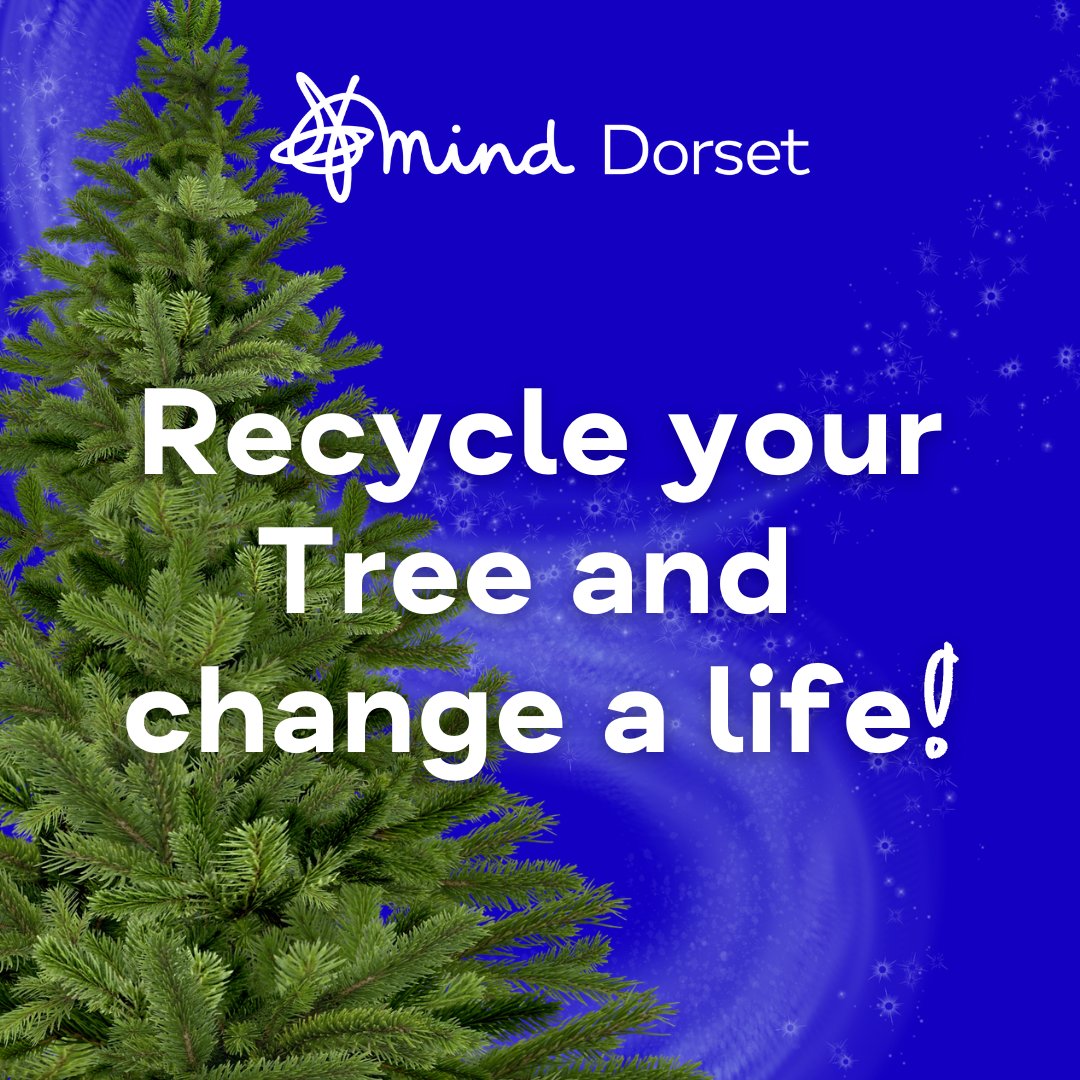 DorsetMind's tweet photo. 🎄 Book your Xmas Tree Collection for £15!

Each tree funds a 1-2-1 mentoring session for someone w/ #mentalhealth challenges in Dorset.💙

📅 Collection: 6–8 Jan 2025
⏰ Book by midnight, 1st Jan!
🔗 https://t.co/rh1DuF9Znw

#XmasTreeRecycle #Charity #MentalHealth #DorsetMind https://t.co/p4XGbqEavZ