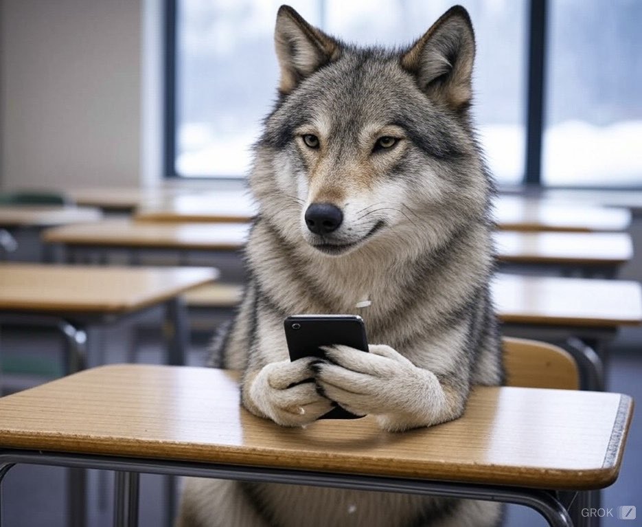 Kurt twitter bağımlısı olduğu için derste iki dakikada bir şu şekilde tweet okuyor