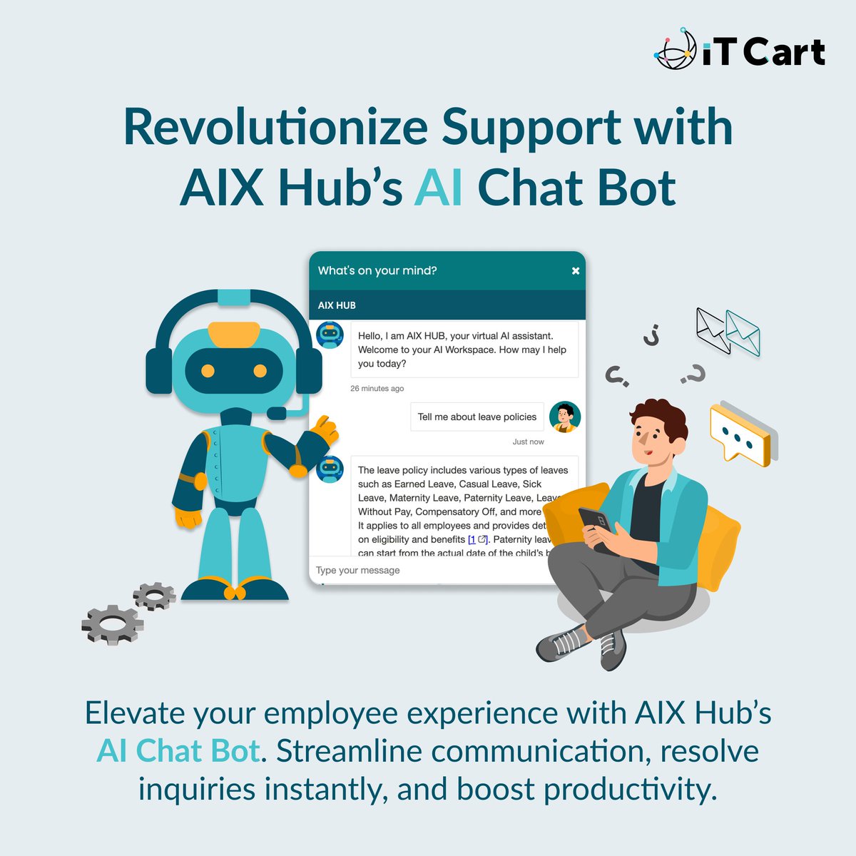 connectitcart's tweet image. Why Your Company Needs AIX Hub’s AI Chat Bot:

✅ Instant Query Resolution
✅ Boost Productivity
✅ Seamless 24/7 Communication
✅ Cost-Effective Solution
✅ Scalable &amp;amp; Customizable

Transform workflows, enhance support, and drive success!

#AIChatBot #WorkplaceAutomation