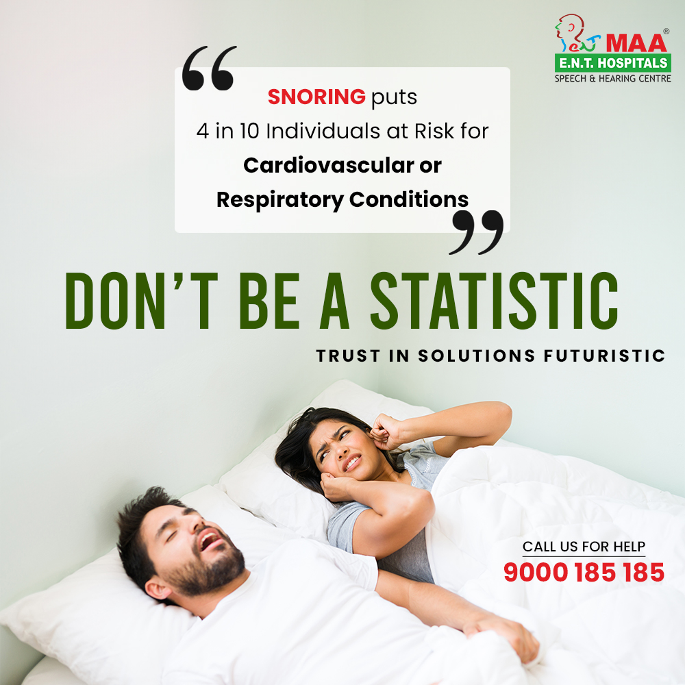 maaenthospitals's tweet image. Snoring isn&apos;t just a nuisance, it&apos;s a WARNING SIGN! 4 in 10 snorers risk serious heart &amp;amp; respiratory conditions! Don&apos;t be a statistic! Trust MAA ENT Hospitals for expert snoring solutions. 
Call 9000 185 185

 #MAAENTHospitals #SnoringSolutions #ENTCare