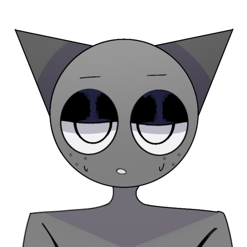 #新しいプロフィール画像 
動画のために描いたグレーくん気に入ったからしばらくこれにする #Sprunki