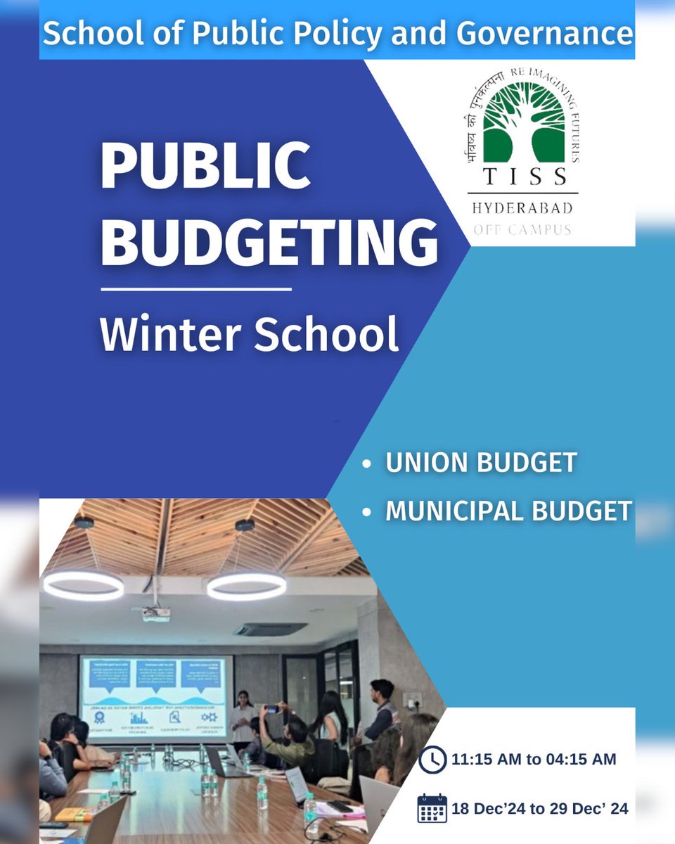 School of Public Policy and Governance, TISS tweet media