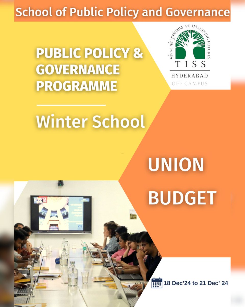 School of Public Policy and Governance, TISS tweet media