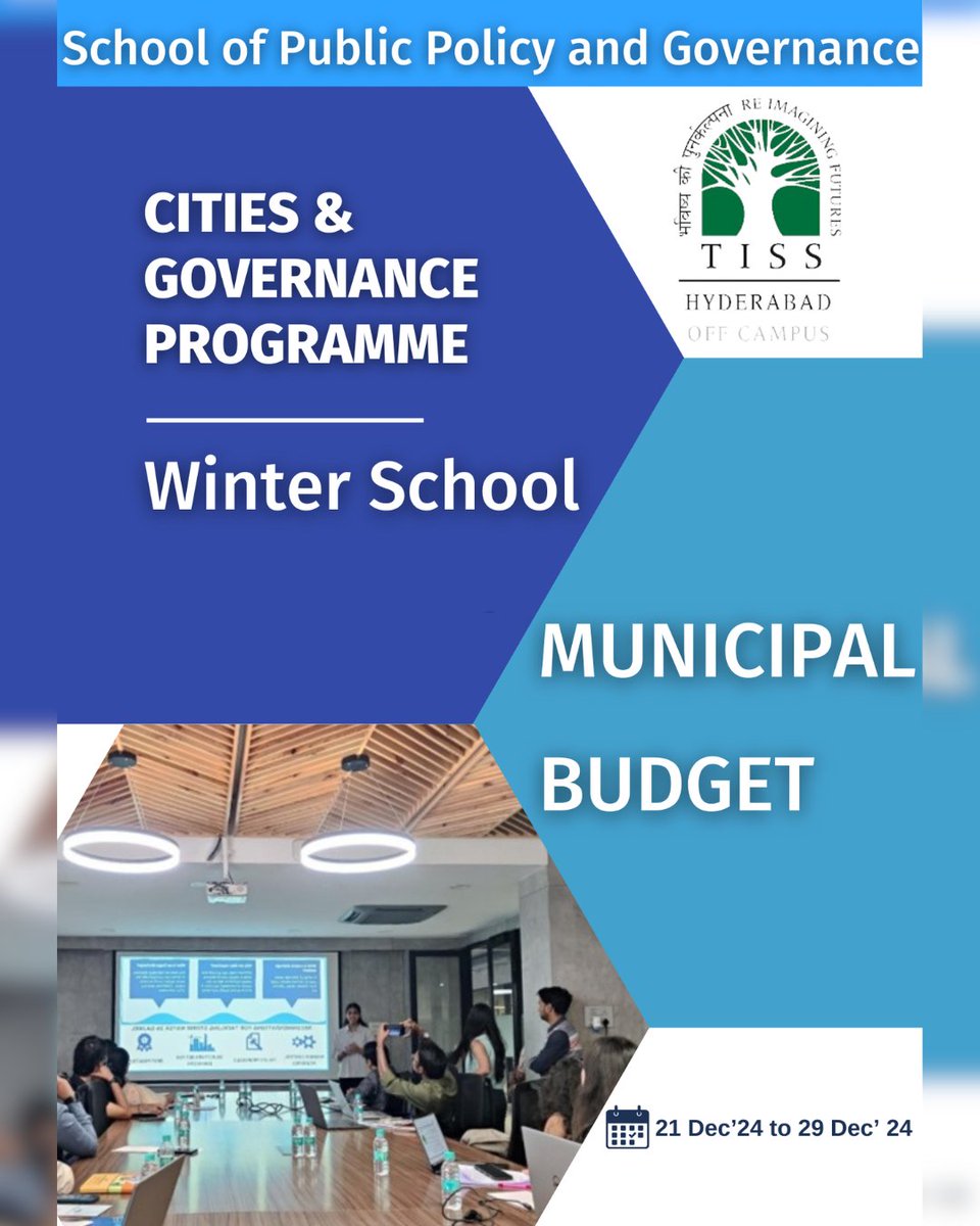 School of Public Policy and Governance, TISS tweet media