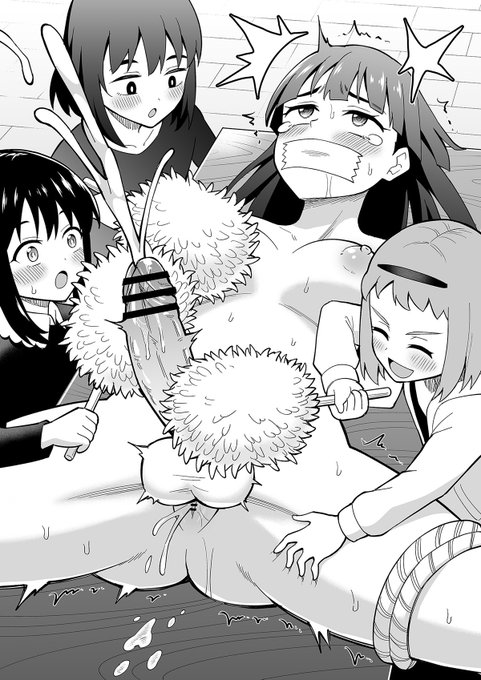 クリスマス絵ではないですが…昔描いた差分漫画のキャラ達です。フサフサのシチュも気持ち良さそうですね。 