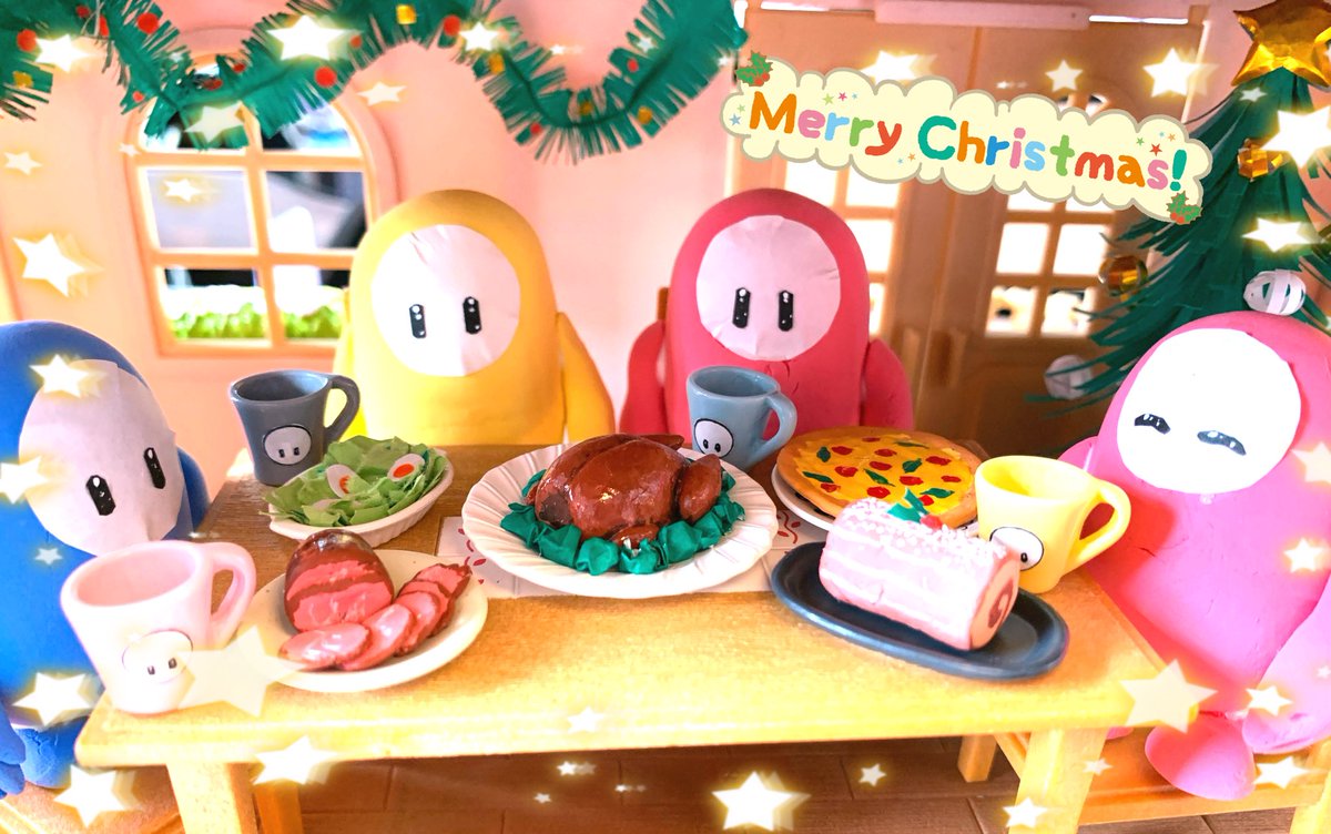 ashihiki1203's tweet image. 粘土最高…かわいい…ちゃんとターキー焼けたっぽい…