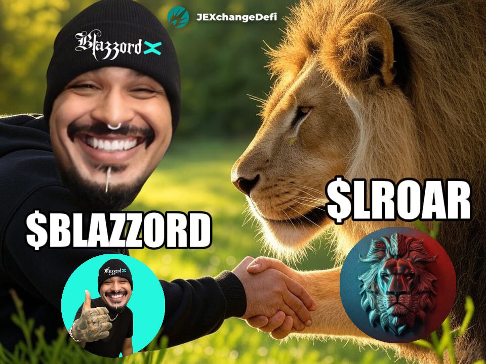 X_WayDYOR's tweet photo. All liquidity have been provided by #HSXGEN VAULT buyback&hold by the DAO we have special rewards for you guys when the pool LROAR-BLAZZORD will reach 5,555$ in liquidity!

Get your token on @JEXchangeDefi and provide LP with us @BlazzordNFT @ROARHighSpeX fam !

Let’s $ROAR it🦁 thanks $BLAZZORD for the 2,222,222 TOKEN ALLOCATION ! (120$) ≈ 🫶🏼🤝🏽